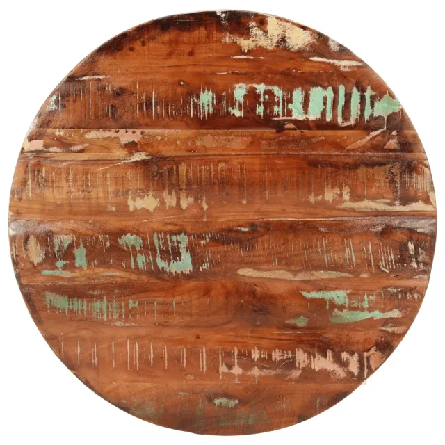 vidaXL Tafelblad rond Ø 70x1,5 cm massief gerecycled hout bruin, foto 4