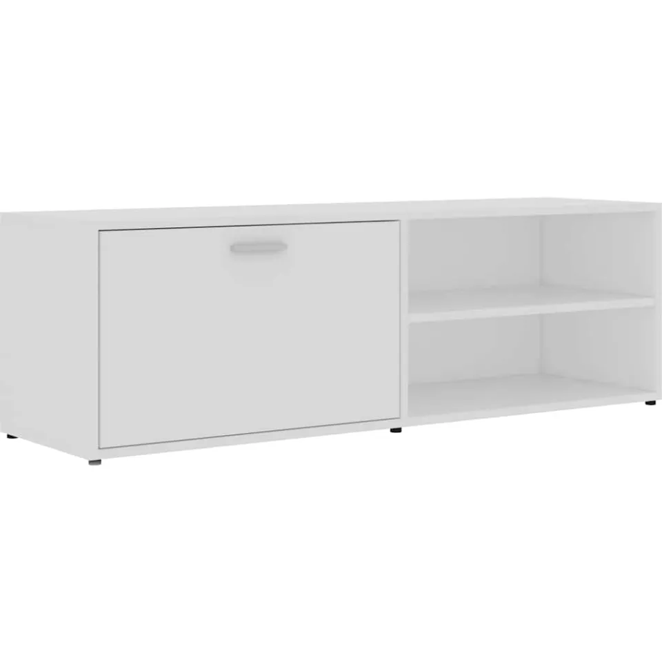 vidaXL Tv-meubel 120x34x37 cm bewerkt hout wit