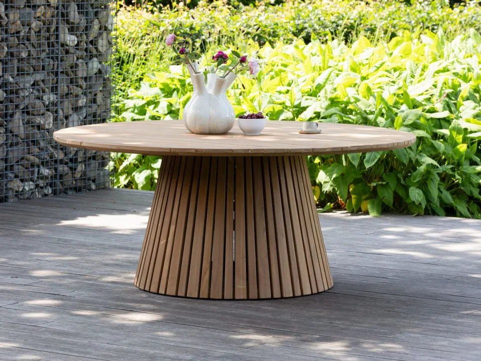 Bellagio tuinmeubelen Bellagio Santa Severina dining tuintafel ø150cm (h: 76cm) bruin, foto 3