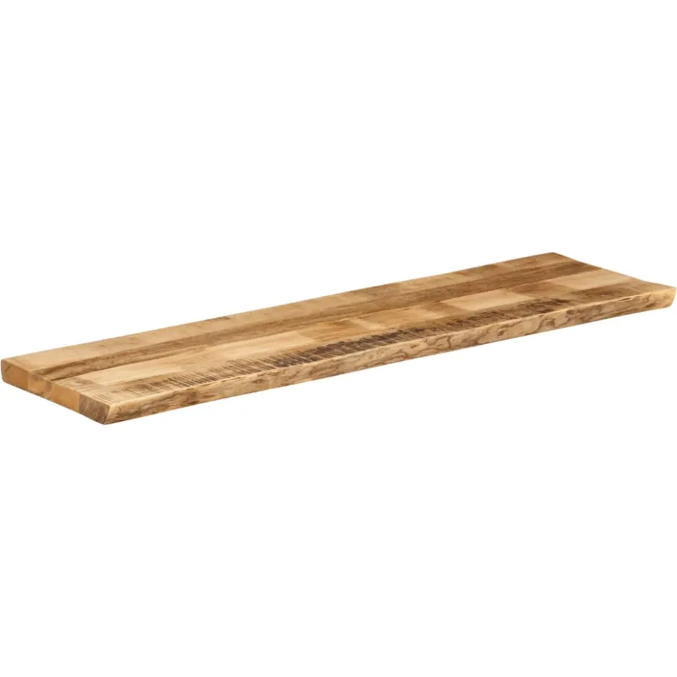 vidaXL Tafelblad met natuurlijke rand 160x40x3,8 cm massief mangohout bruin, foto 2