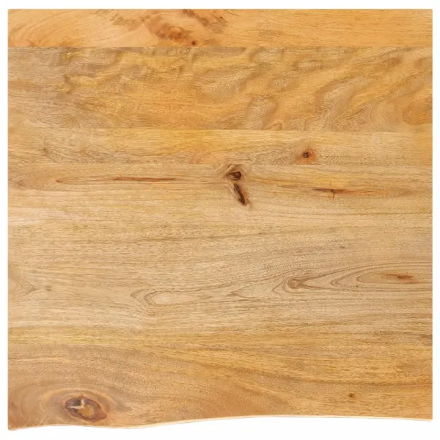vidaXL Tafelblad met natuurlijke rand 80x80x3,8 cm massief mangohout bruin, foto 4