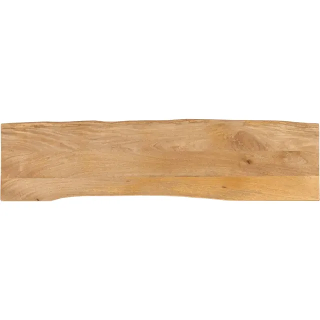 vidaXL Tafelblad met natuurlijke rand 180x40x3,8 cm massief mangohout bruin, foto 2