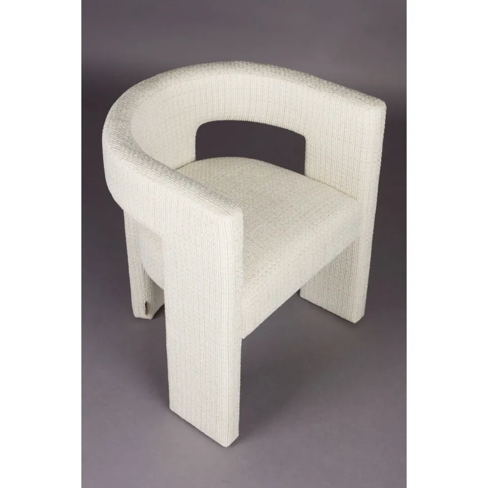 Dutchbone Medina eetkamerstoel offwhite, foto 4