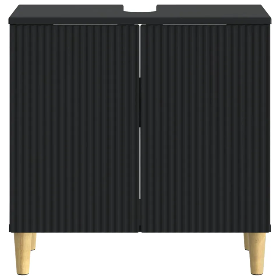 vidaXL Badkamer wastafelkast ARNHEM Zwart 59,5 x 31,5 x 59 cm, foto 4