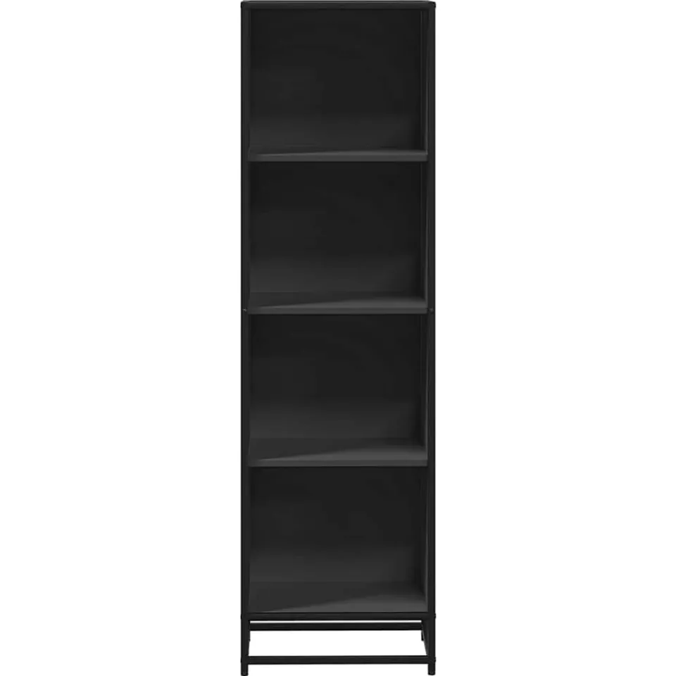 vidaXL Boekenkast 40x35x139 cm bewerkt hout zwart, foto 4