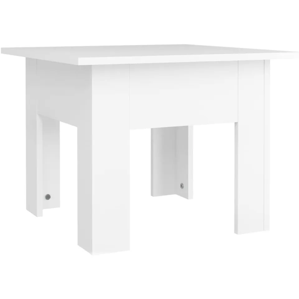 vidaXL Salontafel 55x55x42 cm bewerkt hout wit