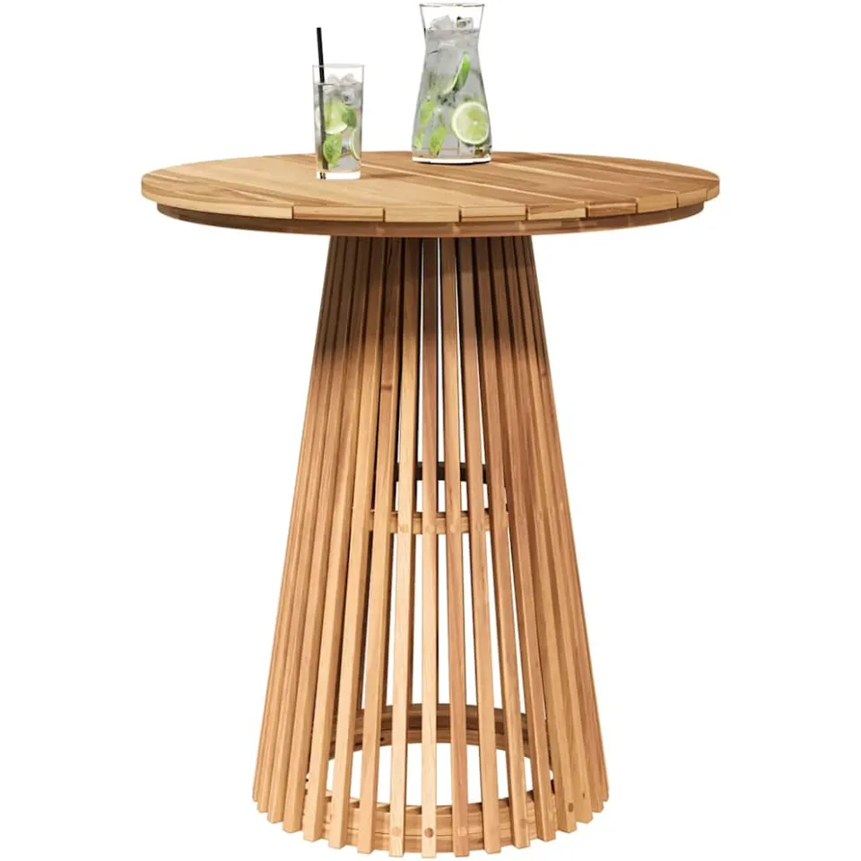 vidaXL Bijzettafel Bruin 70 x 70 x 75 cm Massief Teakhout, foto 3