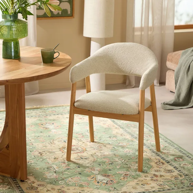 NOUS Living eetkamerstoel Myra beige, foto 2