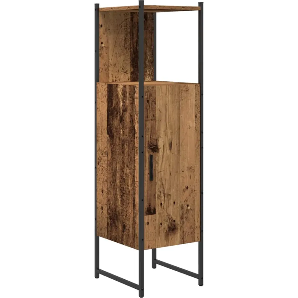 vidaXL Badkamermeubelset 3 st Bruin 33 x 33 x 102,5 cm Bewerkt hout, foto 3