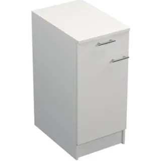 Onderkast Prim - Wit Melamine - 1 Lade 1 Deur - 40x89x59cm