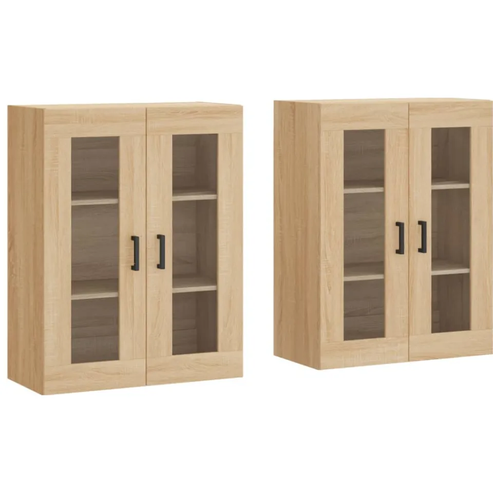 vidaXL Hangkasten 2 st bewerkt hout sonoma eikenkleurig, foto 3