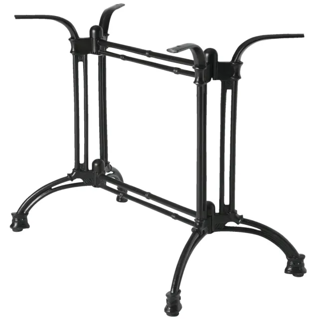 Vega Dubbele tafelzuil voor binnen Bistro; 80x48x72 cm (BxLxH); zwart; rechthoekig