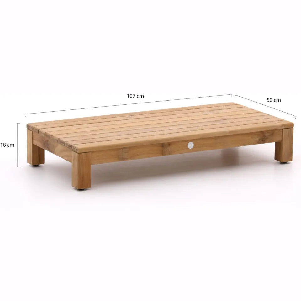 Suns Portofino lounge tuintafel 107x50x18cm bruin, foto 3
