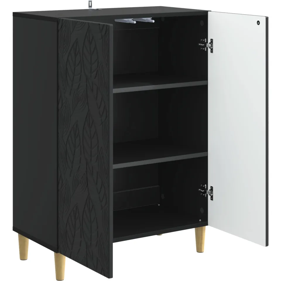vidaXL Dressoir Zwart 66 x 34,5 x 90 cm Bewerkt hout, foto 4