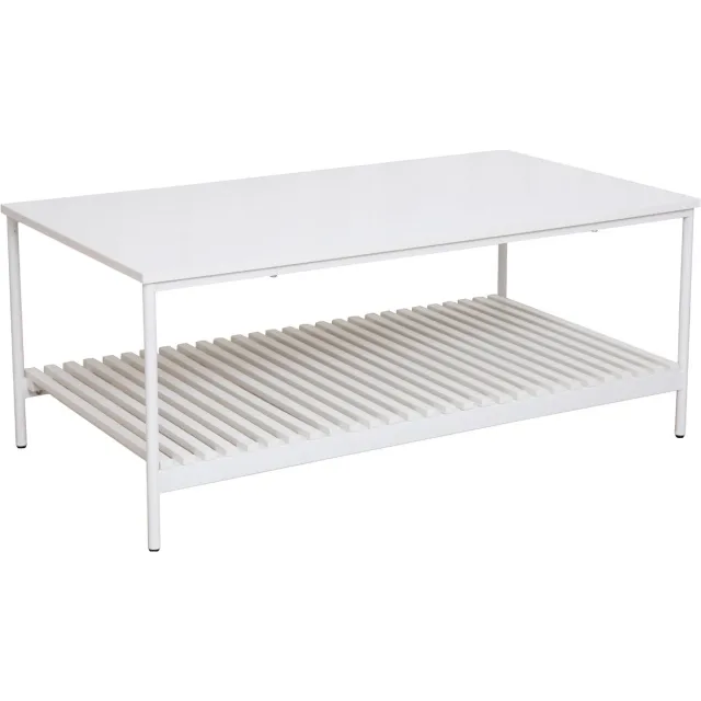 SVITA AMAL salontafel - witte salontafel moderne woonkamertafel met plank