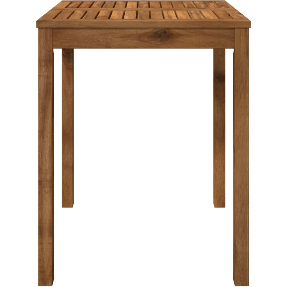 vidaXL Tuindiner tafel LAREN Naturel 60 x 60,5 x 75 cm Bruin
