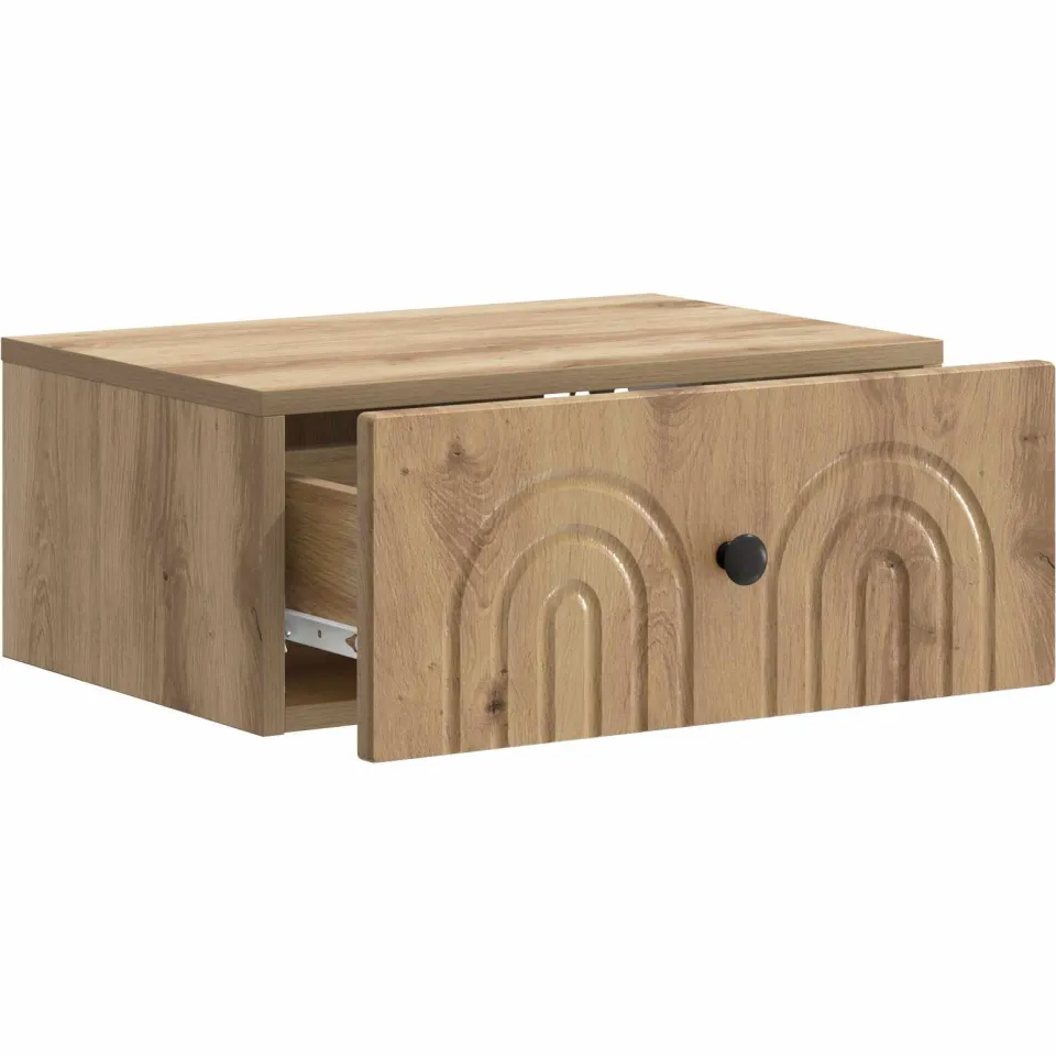 vidaXL Wandbeugel Bedkast Artisanaal eiken 49 x 34,5 x 20 cm, foto 3