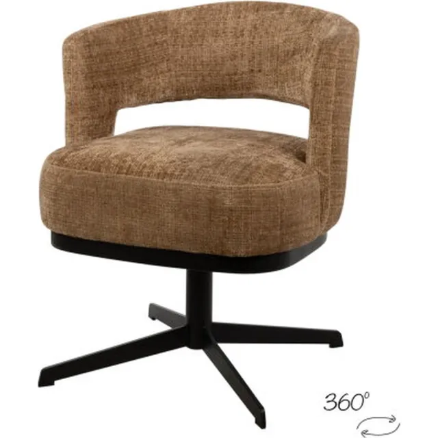 MySons Eetkamerstoel Bruce draaipoot 360 - Cremona Cinnamon