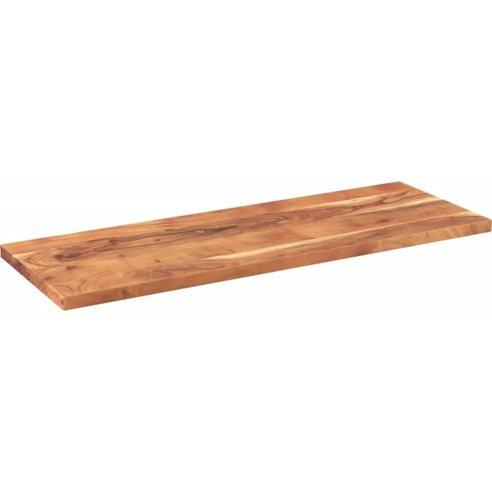vidaXL Tafelblad rechthoekig 140x60x2,5 cm massief acaciahout Bruin