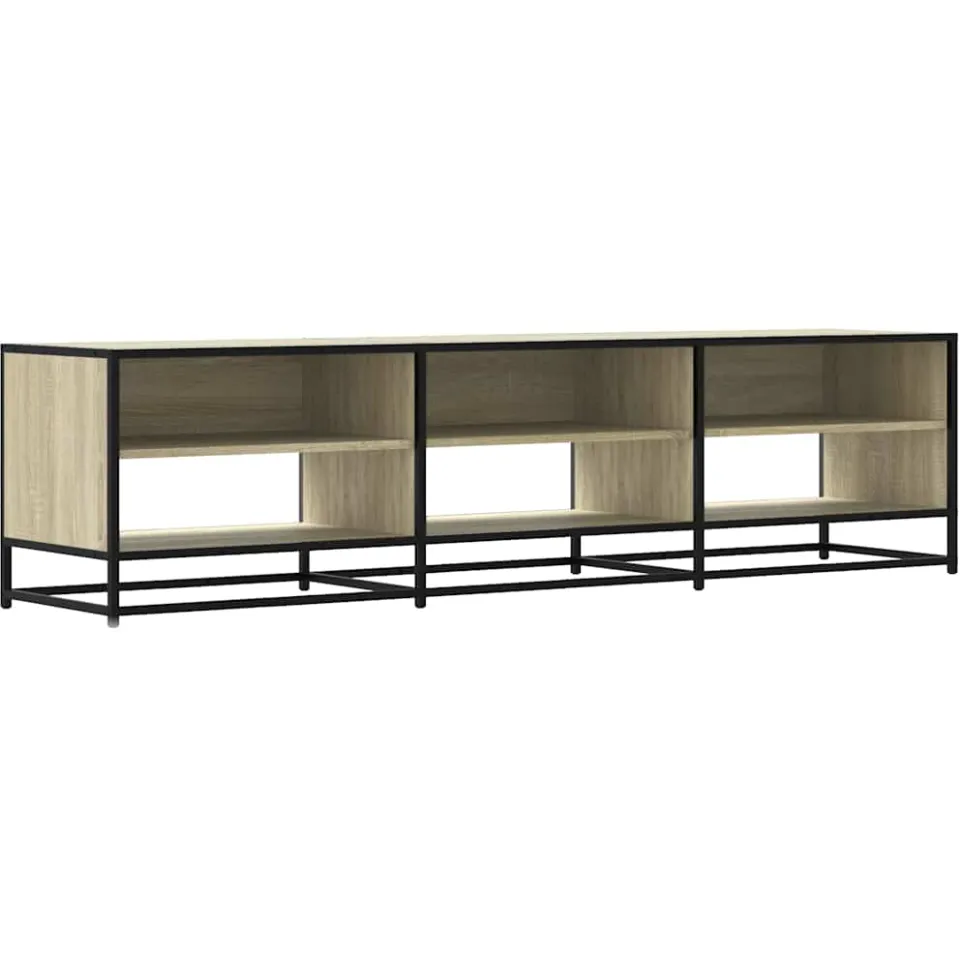 vidaXL Tv-meubel 18x40x46 cm bewerkt hout sonoma eikenkleurig, foto 3