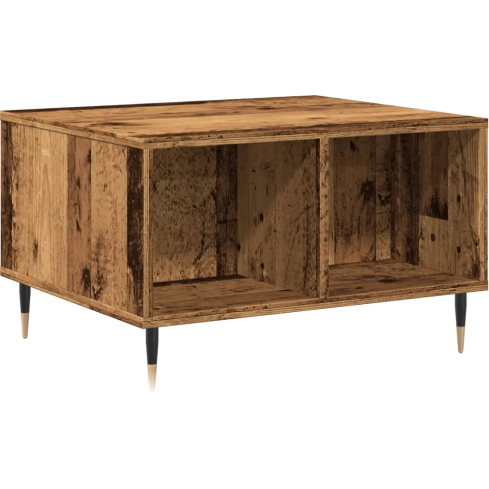 vidaXL Salontafel 60x50x36,5 cm bewerkt hout oud houtkleurig bruin, foto 3