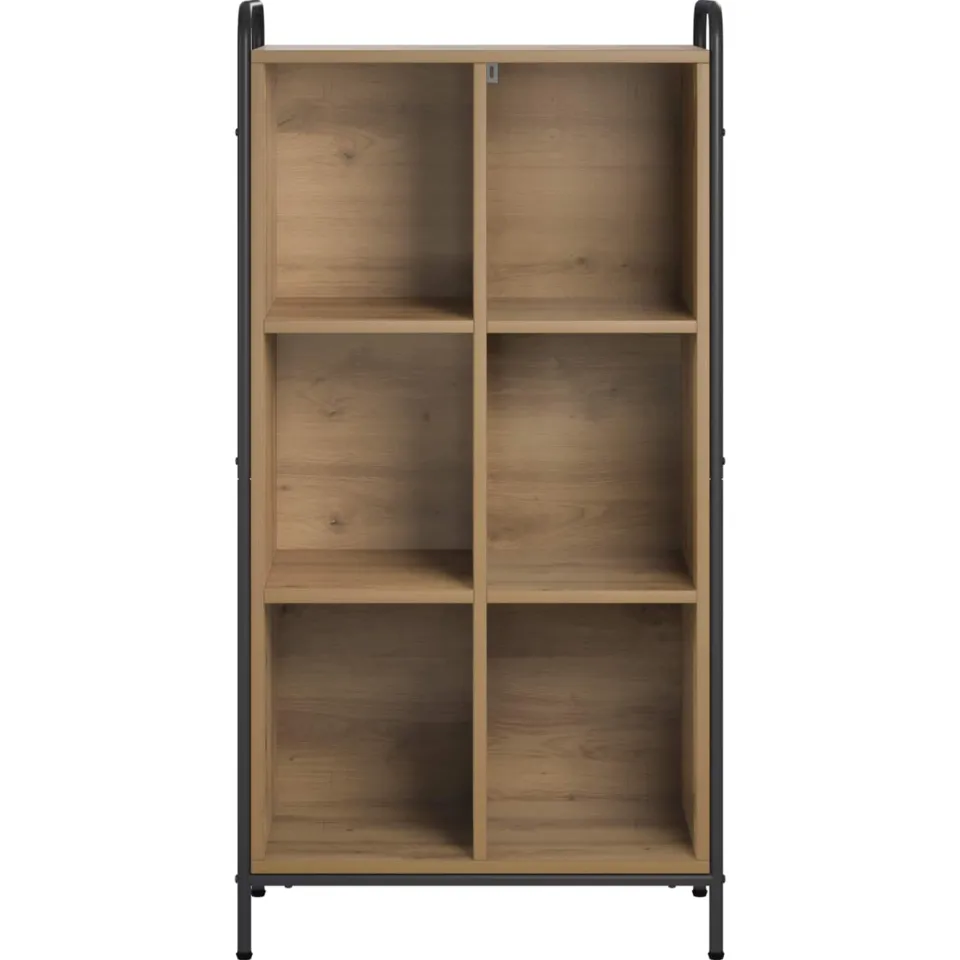 vidaXL Boekenkast 57 x 33 x 111 cm Bewerkt hout Artisanaal eiken Bruin
