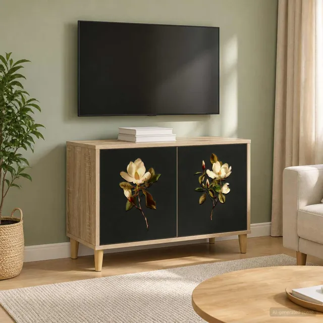 vidaXL Tv-meubel BREMEN 69 x 33 x 50 cm Sonoma Bewerkt hout bruin, foto 2