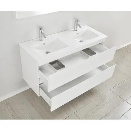 Allibert Badmeubelset Livo 120cm Met 2 Laden Glanzend Wit, foto 2