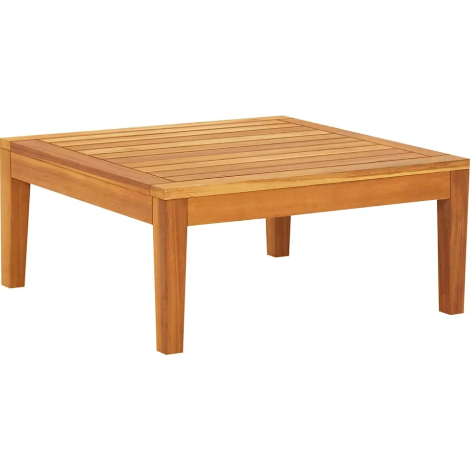 vidaXL 3-delige Loungeset met donkergrijze kussens acaciahout grijs, foto 4