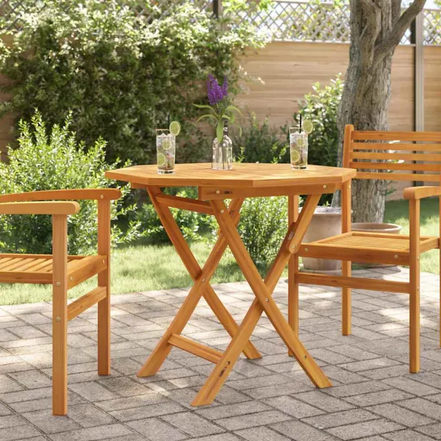 vidaXL Tuintafel inklapbaar 85x85x76 cm massief teakhout Bruin