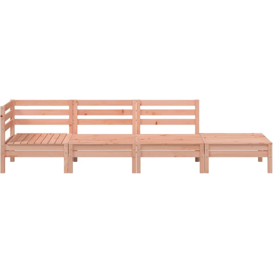 vidaXL Garden Lounge Set 4-zits Natural Douglas Solid Douglas wood Bruin