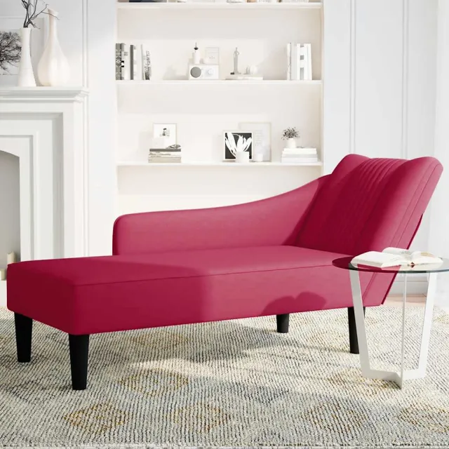 vidaXL Chaise longue met rechterarmleuning fluweel donkergrijs grijs, foto 3
