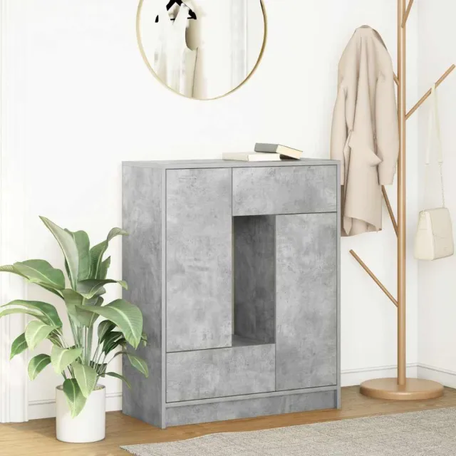 vidaXL Dressoir met lades en deuren 73x31x90 cm betongrijs