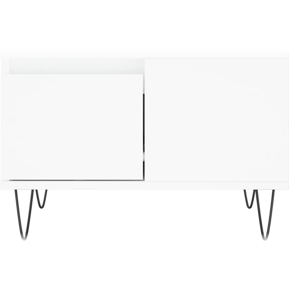 vidaXL Salontafel 55x55x36,5 cm bewerkt hout wit