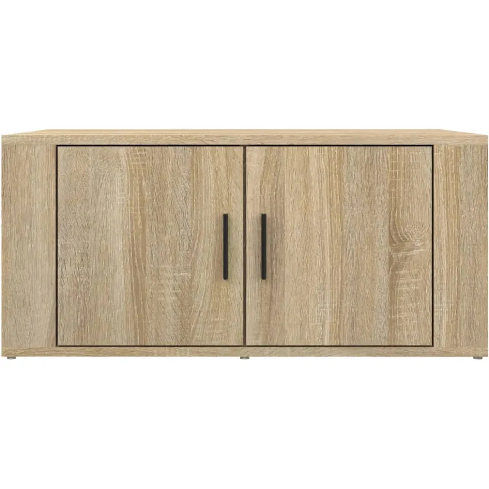 vidaXL Salontafel 80x50x36 cm bewerkt hout sonoma eikenkleurig Bruin