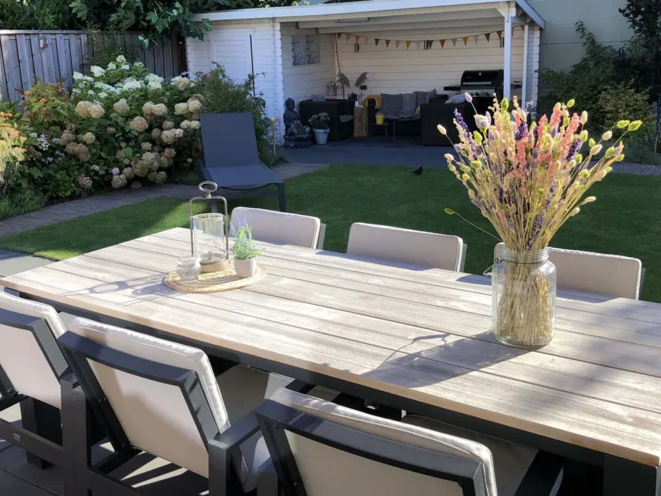 Bellagio tuinmeubelen Bellagio Lagundo dining tuintafel 230x90cm grijs, foto 3