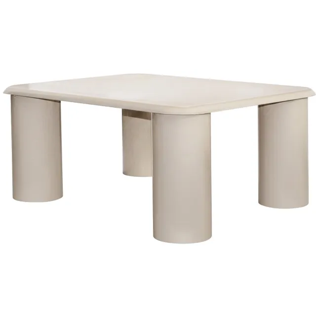 Vente-unique Salontafel in metaal - Crème - ZIDILA