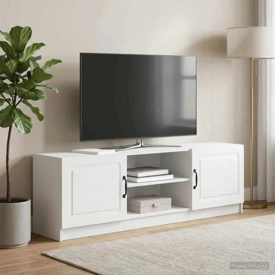 vidaXL TV-kast Wit 150 x 31 x 47 cm Bewerkt hout, foto 4