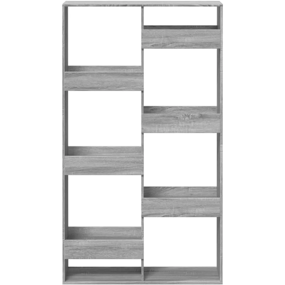 vidaXL Kamerscherm 100x33x175 cm bewerkt hout betongrijs