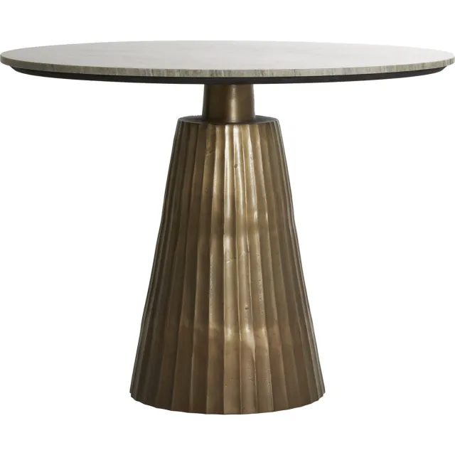Light & Living Eettafel RIANNE - Ø100x75cm - Bruin