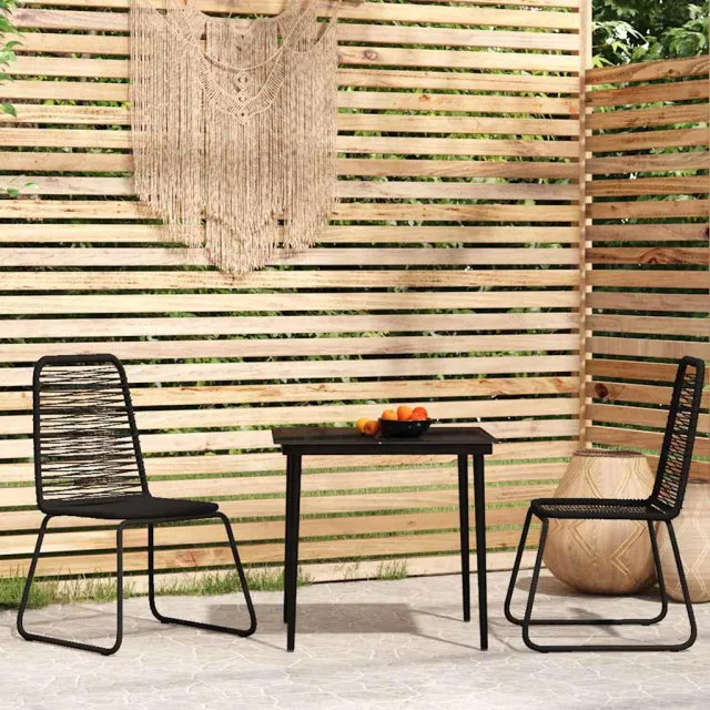 vidaXL 3-delige Tuinset zwart, foto 2