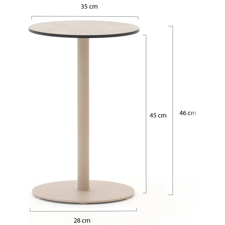 Tierra Outdoor Solea loungetafelset 2-delig taupe, foto 2