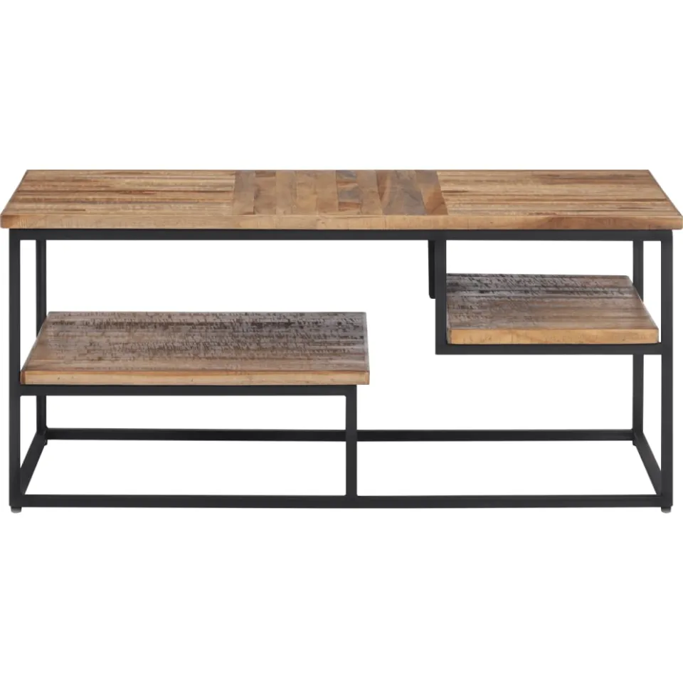 vidaXL Salontafel 90x50x39 cm massief gerecycled teakhout bruin, foto 2