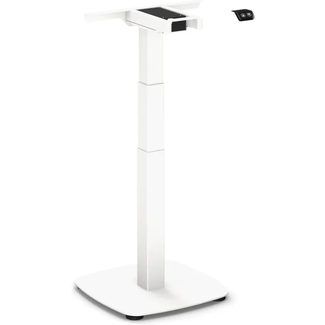 Worktrainer TinyDesk - Hoogte 58-123cm - klein Zit-sta bureau - Elektrisch Frame – In hoogte verstelbaar Bureau Onderstel - Wit
