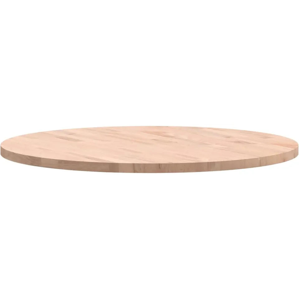 vidaXL Tafelblad rond Ø80x2,5 cm massief beukenhout Bruin