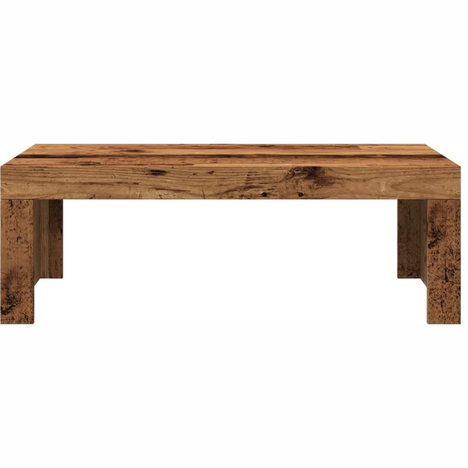 vidaXL Salontafel 102x50x35 cm bewerkt hout oude houtkleurig bruin