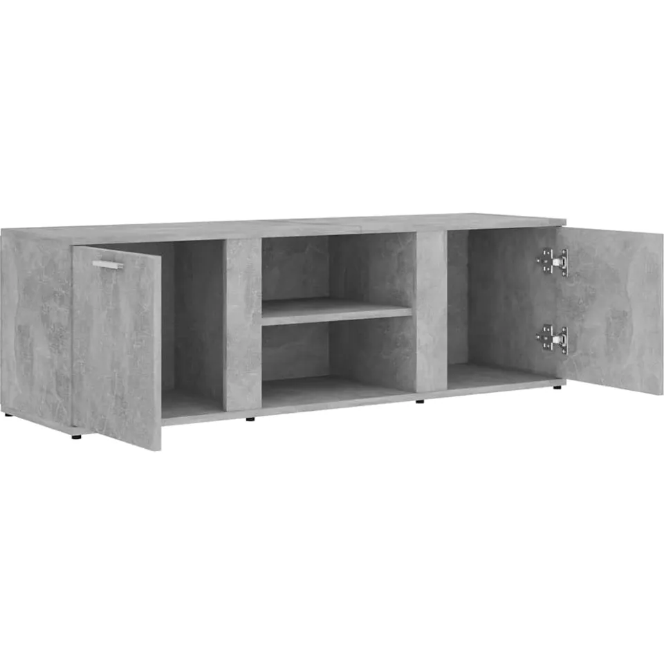 vidaXL Tv-meubel 120x34x37 cm bewerkt hout betongrijs grijs, foto 4