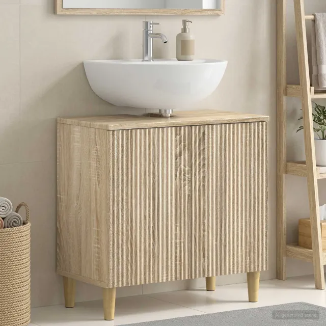 vidaXL Badkamer wastafelkast ARNHEM Sonoma Eiken 59,5 x 31,5 x 59 cm, foto 2