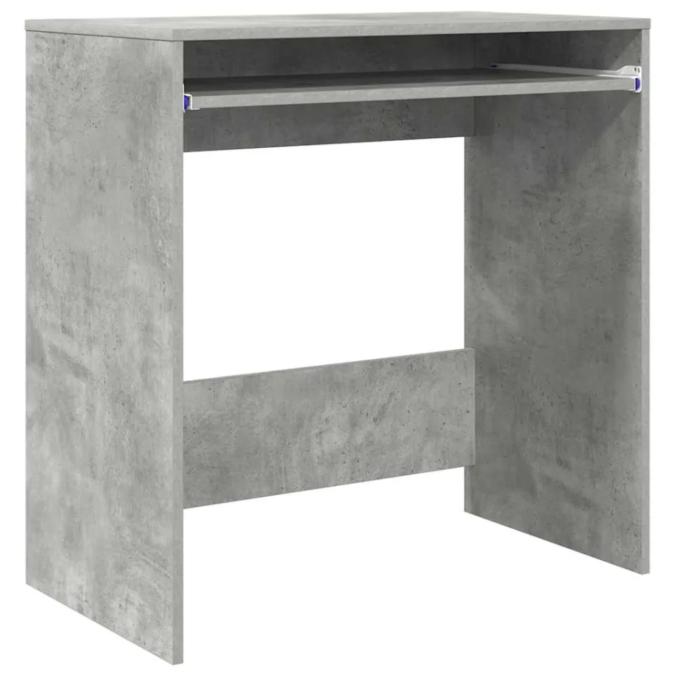 vidaXL Bureau Beton Grijs 77,5 x 43 x 79 cm Bewerkt hout, foto 3