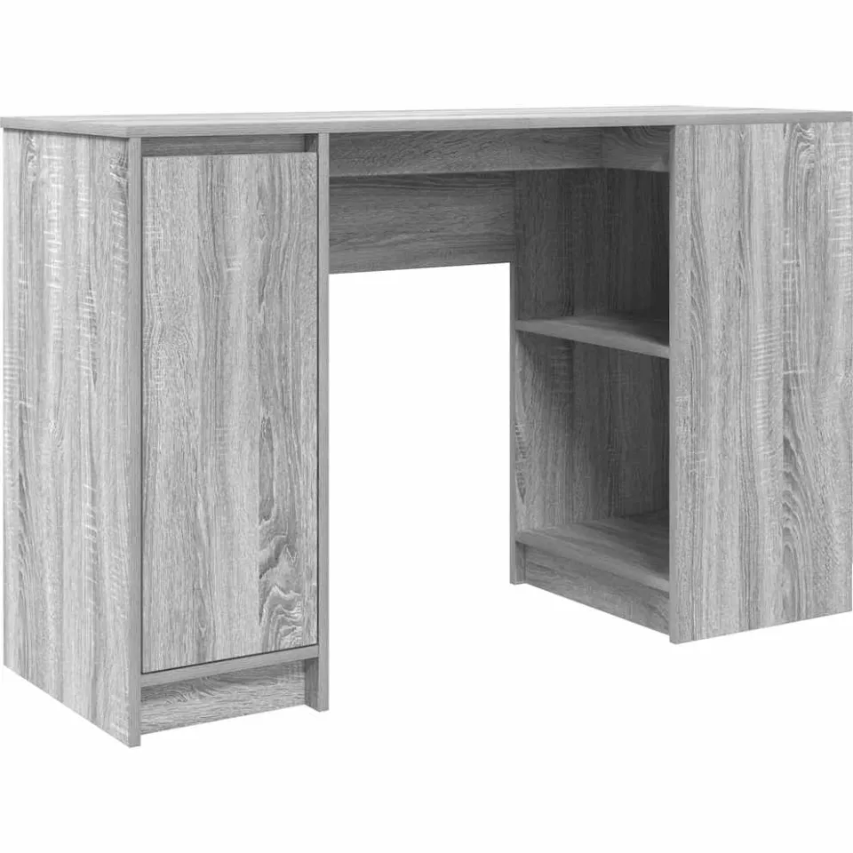 vidaXL Bureau 120x42x76 cm spaanplaat grijs sonoma